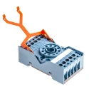 Releco 11 Way 250V AC DIN Rail Relay Socket with Screw Terminals for MRC Series 11-Pin Relay S3-B