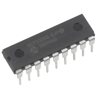Microchip 8-Channel I/O Expander PDIP 18, MCP23008-E/P