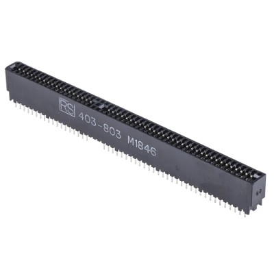 Cinch Straight Edge Connector PCB, 49-Contacts, 2.54 mm Pitch, 2 Row, Solder Termination BA000010000CE00