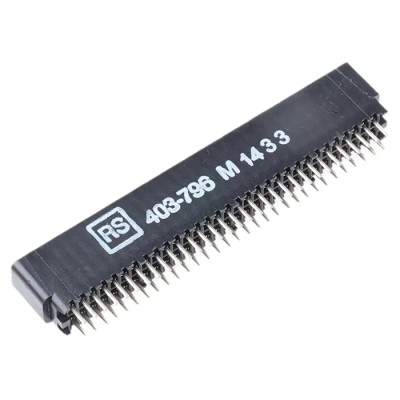 Cinch Straight Edge Connector PCB 31-Contacts 2.54 mm Pitch 2 Row Solder BA000010000BE00