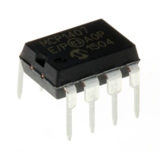 Microchip MOSFET Gate Driver 1 Output 6 A 8-Pin 18V PDIP MCP1407-E/P