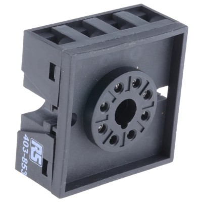 Tempatron 8 Way 250V DIN Rail Relay Socket with Rear Facing Terminals CDSR08
