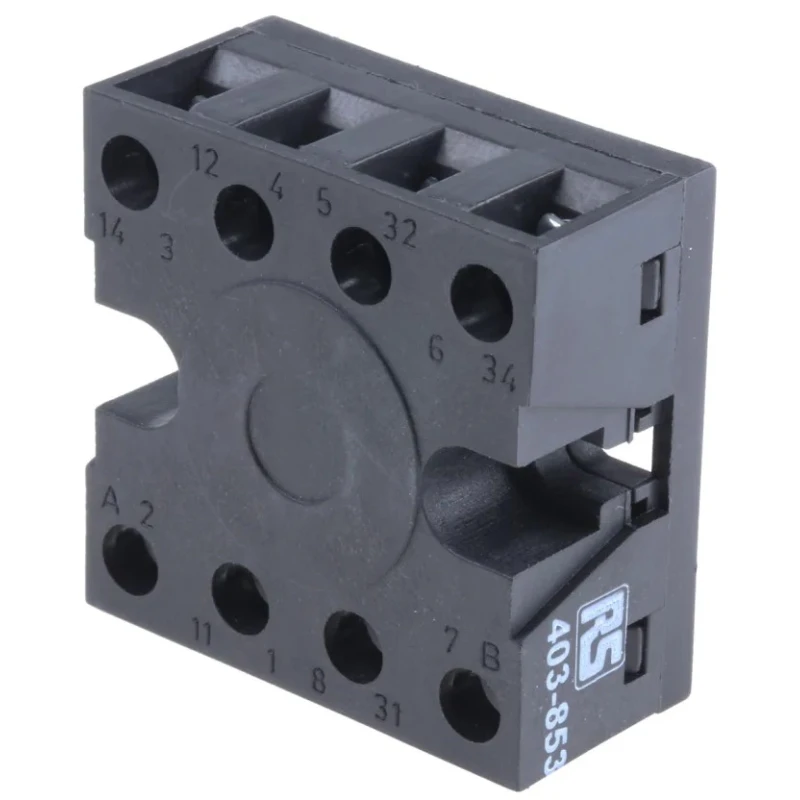 Tempatron 8 Way 250V DIN Rail Relay Socket with Rear Facing Terminals CDSR08