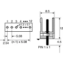 Weidmüller OMNIMATE SL Series Pluggable Terminal Block, 2-Contact, 5.08 mm Pitch, 12A Current, 450V Voltage 1521860000
