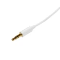 StarTech.com Male 3.5 mm Stereo Jack to Male 3.5 mm Stereo Jack Auxiliary Cable White 1 m MU1MMMSWH