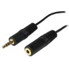 StarTech.com Male 3.5 mm Stereo Jack to Female 3.5 mm Stereo Jack Auxiliary Cable Black 3.7 m MU12MF