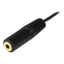 StarTech.com Male 3.5 mm Stereo Jack to Female 3.5 mm Stereo Jack Auxiliary Cable Black 3.7 m MU12MF