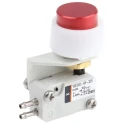SMC Push Button Pneumatic Manual Control Valve VM1000 Series III B, 3-Port, 3/2 Function, Red Control Button 
