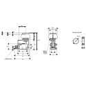 SMC Push Button Pneumatic Manual Control Valve VM1000 Series III B, 3-Port, 3/2 Function, Red Control Button 