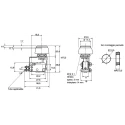 SMC Push Button Pneumatic Manual Control Valve VM1000 Series III B, 3-Port, 3/2 Function, Red Control Button 