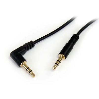 StarTech.com Male 3.5 mm Stereo Jack to Male 3.5 mm Stereo Jack Auxiliary Cable, Black, 300 mm MU1MMSRA
