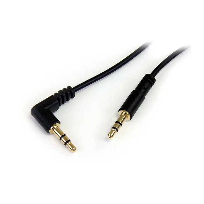 StarTech.com Male 3.5 mm Stereo Jack to Male 3.5 mm Stereo Jack Auxiliary Cable, Black, 300 mm MU1MMSRA