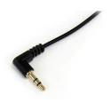 StarTech.com Male 3.5 mm Stereo Jack to Male 3.5 mm Stereo Jack Auxiliary Cable, Black, 300 mm MU1MMSRA