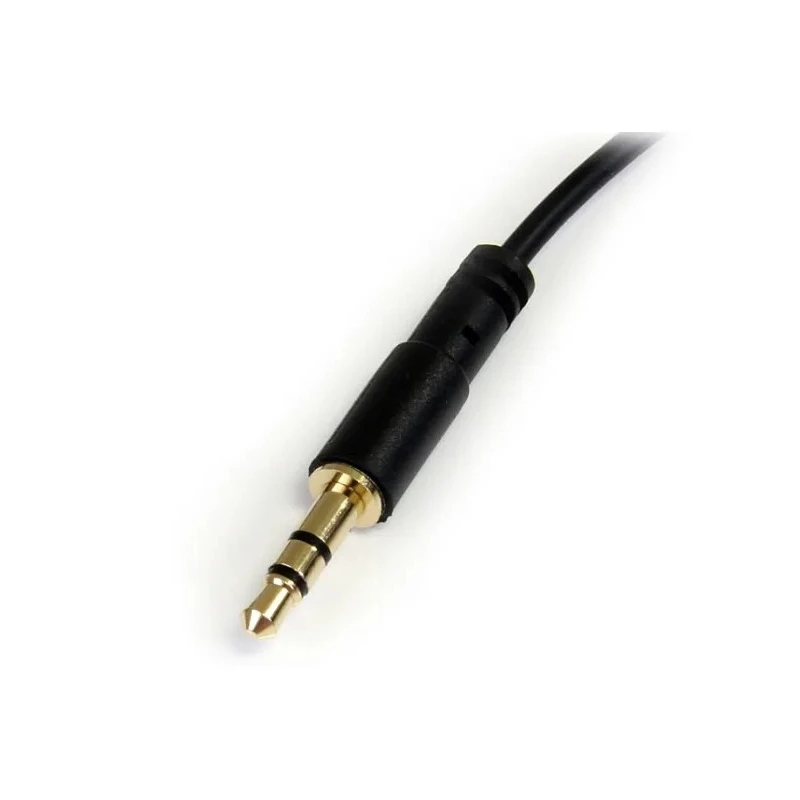 StarTech.com Male 3.5 mm Stereo Jack to Male 3.5 mm Stereo Jack Auxiliary Cable, Black, 300 mm MU1MMSRA