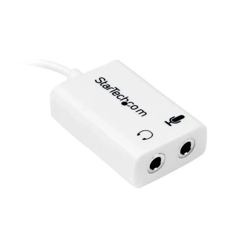 StarTech.com Male 3.5 mm Stereo Jack to Female 3.5 mm Stereo Jack x 2 Auxiliary Cable White 150 mm MUYHSMFFADW