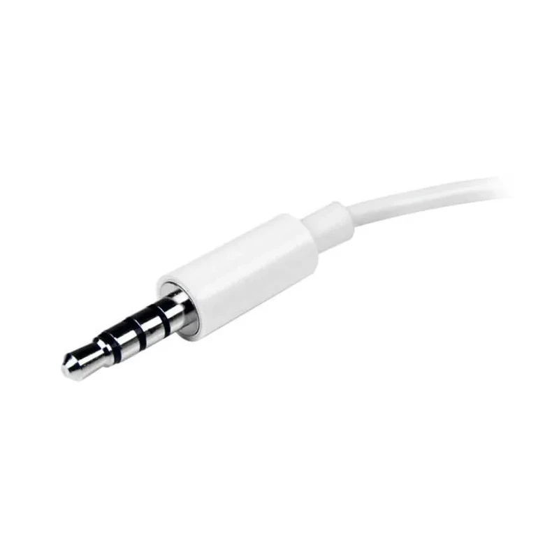 StarTech.com Male 3.5 mm Stereo Jack to Female 3.5 mm Stereo Jack x 2 Auxiliary Cable White 150 mm MUYHSMFFADW