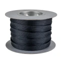 HellermannTyton Expandable Braided Polyethylene Terephthalate Black Cable Sleeve 30m Length 12-32 mm HEGPX20 BK RL30MT