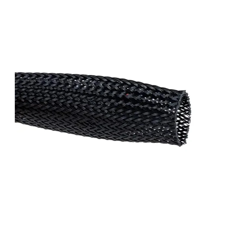 HellermannTyton Expandable Braided Polyethylene Terephthalate Black Cable Sleeve 30m Length 12-32 mm HEGPX20 BK RL30MT