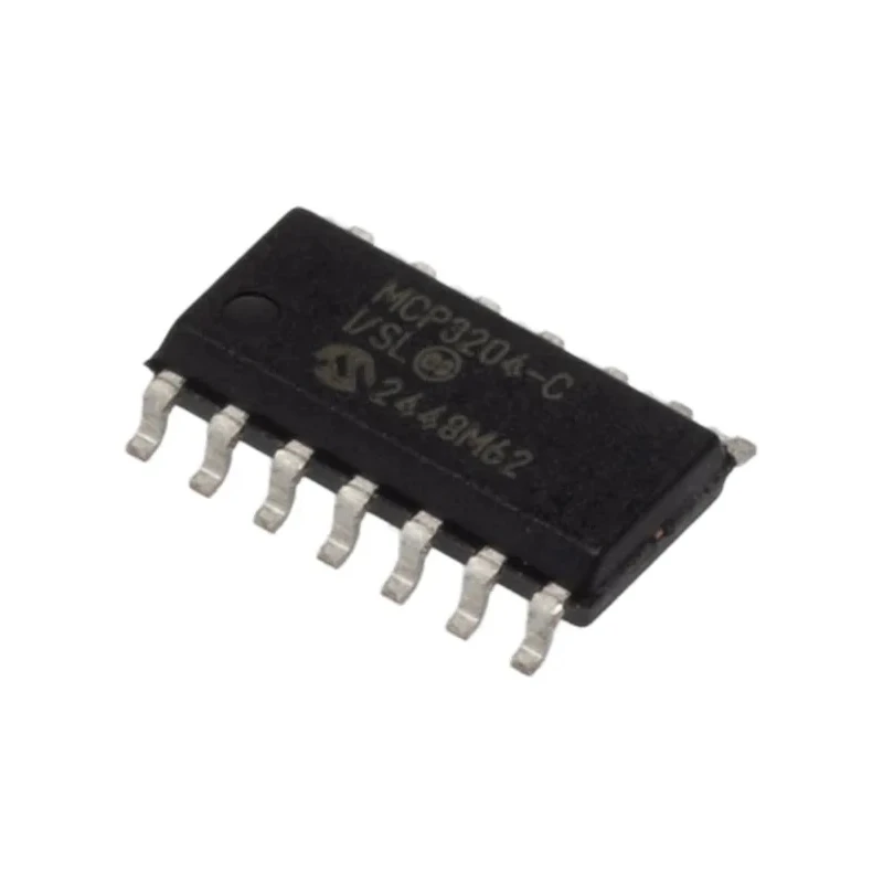 Microchip 4-Channel 12-Bit Successive Approximation Register ADC, 100 ksps, 14-Pin SOIC MCP3204-CI/SL