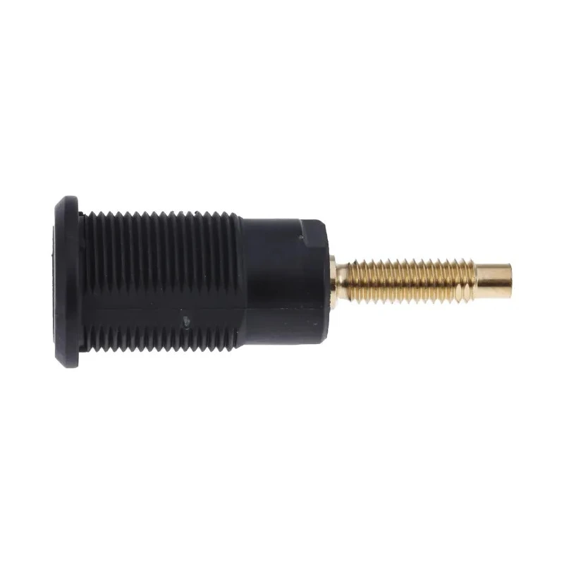 Staubli Black Female Banana Socket, 4 mm Connector, Solder Termination, 1kV, 32A, Gold Plating 23.3020-21