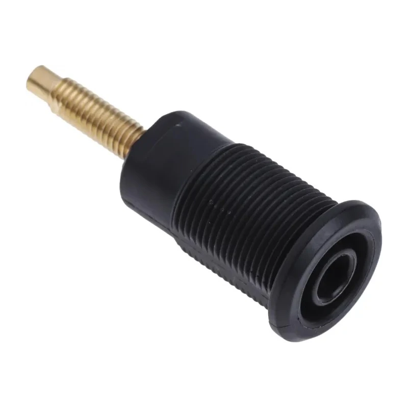 Staubli Black Female Banana Socket, 4 mm Connector, Solder Termination, 1kV, 32A, Gold Plating 23.3020-21