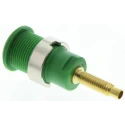 Staubli Green Female Banana Socket 4 mm Connector 1 kV 32 A Gold Plating 23.3020-25