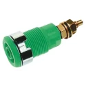 Staubli Green Female Banana Socket 4 mm Connector 1 kV 32 A Gold Plating 23.3020-25