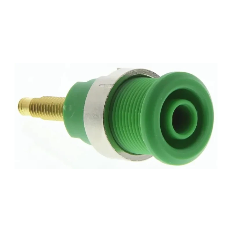 Staubli Green Female Banana Socket 4 mm Connector 1 kV 32 A Gold Plating 23.3020-25