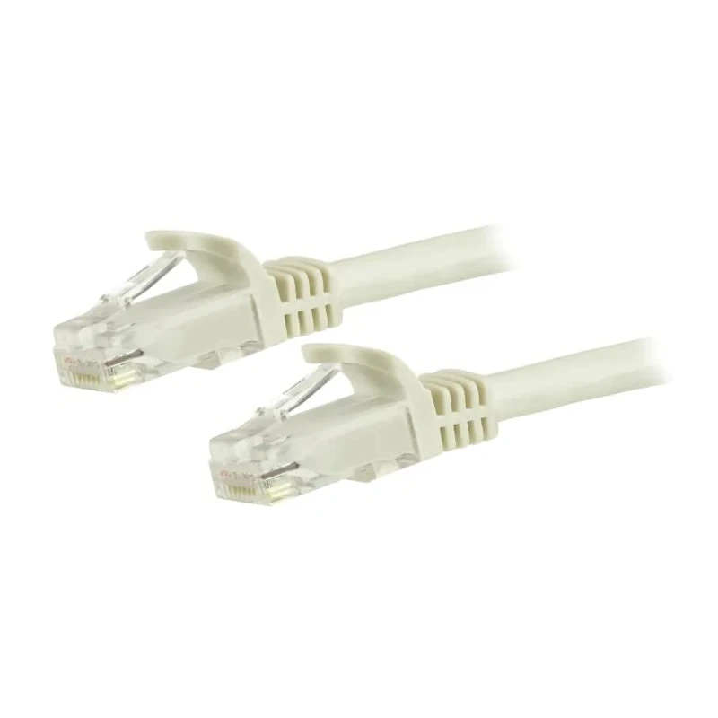 RS PRO Cat6 Ethernet Cable, 10m Length, White PVC Jacket, Unshielded Unscreened Stranded Copper Conductor N6PATC10MWH