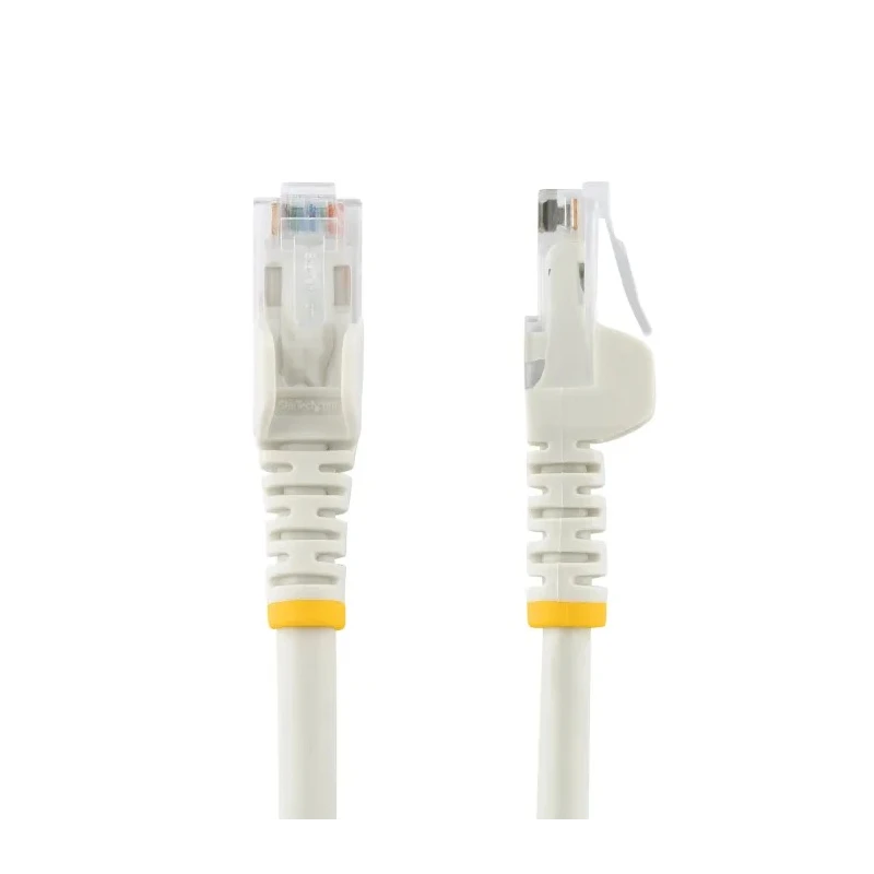 StarTech.com Cat6 Ethernet Cable 4 Core, White, 1 m, Unshielded Unscreened, Snagless PVC 