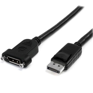 StarTech.com DisplayPort Cable Male to Female, Polyvinyl Chloride Jacket, 1 m DPPNLFM3PW