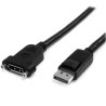 StarTech.com DisplayPort Cable Male to Female, Polyvinyl Chloride Jacket, 1 m DPPNLFM3PW