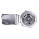 RS Pro Stainless Steel Cabinet Lock, 32 mm Panel-to-Tongue, Double Bit Key Unlock 192-9648