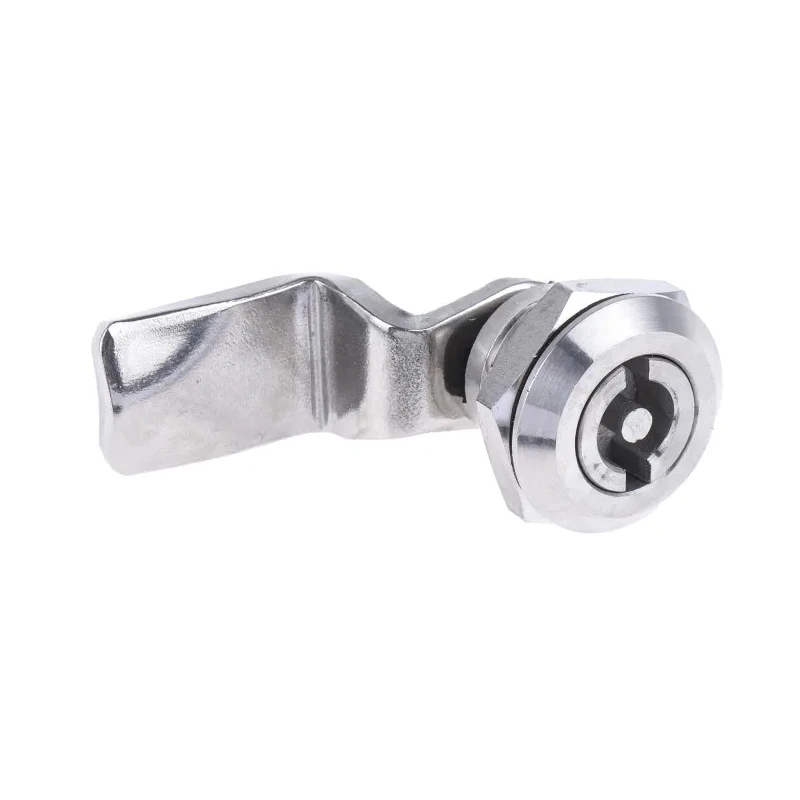 RS Pro Stainless Steel Cabinet Lock, 32 mm Panel-to-Tongue, Double Bit Key Unlock 192-9648