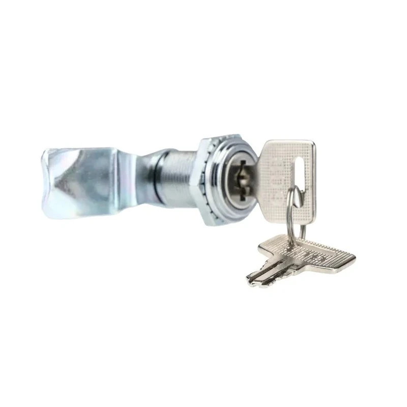 RS PRO Chrome Die Cast Zinc Cabinet Lock, Key Unlock, 20 mm Panel-to-Tongue Depth, IP54 Rated 192-9655