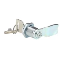 RS PRO Chrome Die Cast Zinc Cabinet Lock, Key Unlock, 20 mm Panel-to-Tongue Depth, IP54 Rated 192-9655