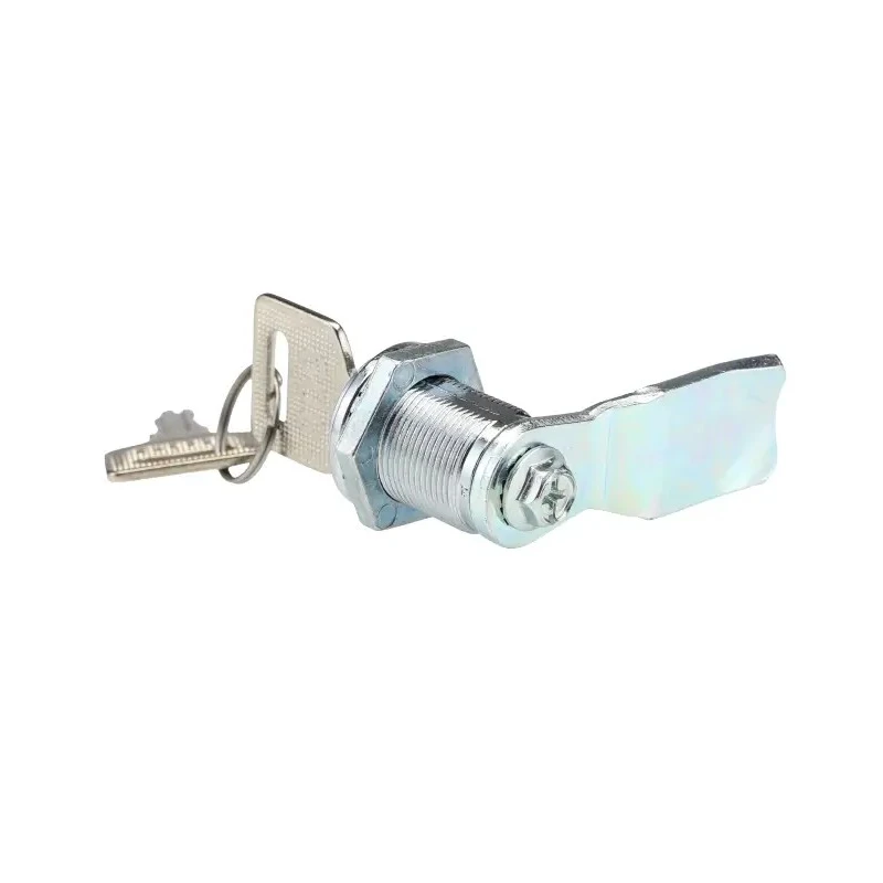 RS PRO Chrome Die Cast Zinc Cabinet Lock, Key Unlock, 20 mm Panel-to-Tongue Depth, IP54 Rated 192-9655