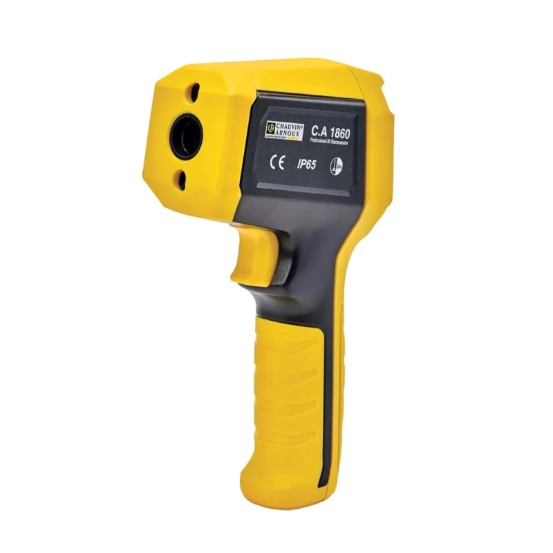 Chauvin Arnoux Infrared Thermometer CA 1860, Temperature Range -35°C to 450°C, Accuracy ±1.8°C, 10:1 Distance to P01651815