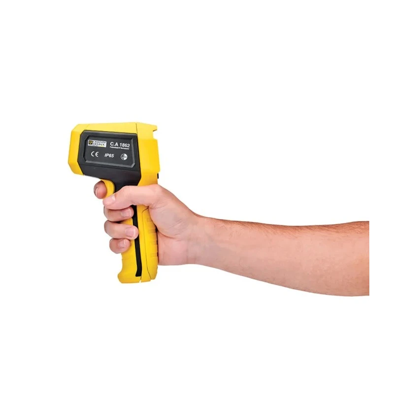 Chauvin Arnoux Infrared Thermometer CA 1862, -35 °C to +1202 °C, ±1.8 °C/±1.8 % Accuracy, Adjustable Emissivity, 9 P01651816
