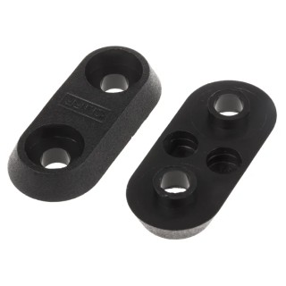 RS PRO Black Terminal Mounting Plate 16 mm Hole Diameter 404-856