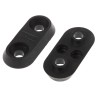 RS PRO Black Terminal Mounting Plate 16 mm Hole Diameter 404-856