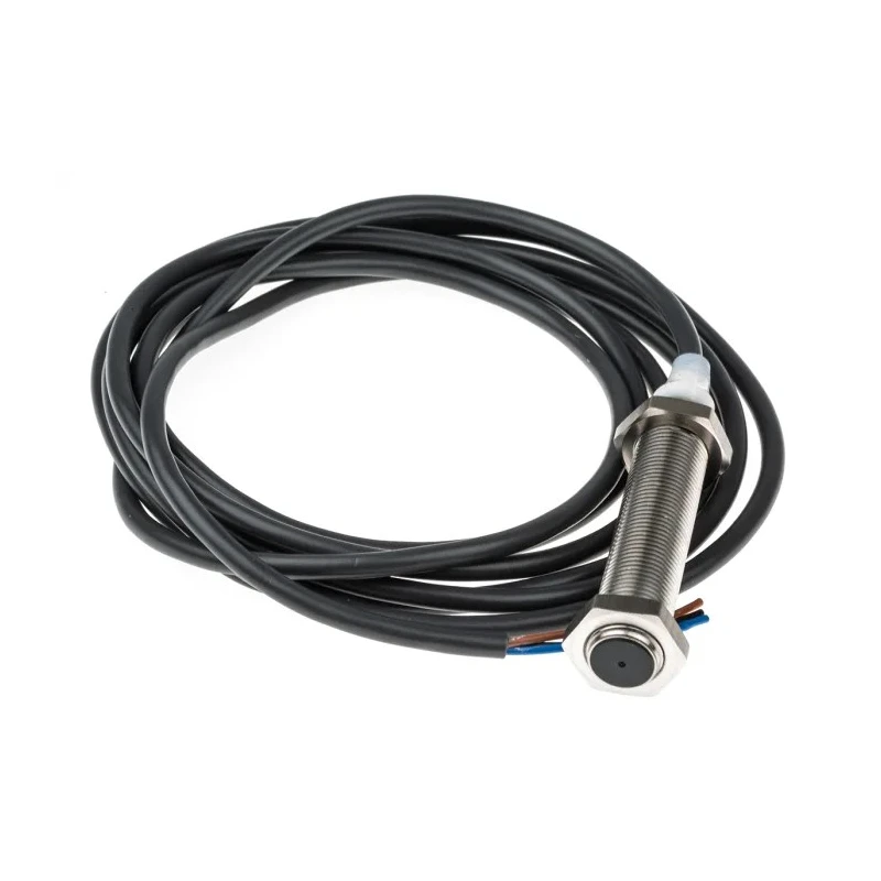 Omron Threaded Barrel Inductive Proximity Sensor M12 PNP 24 V dc 4 mm Detection 200mA E2A-S12LS04-WP-B1 2M