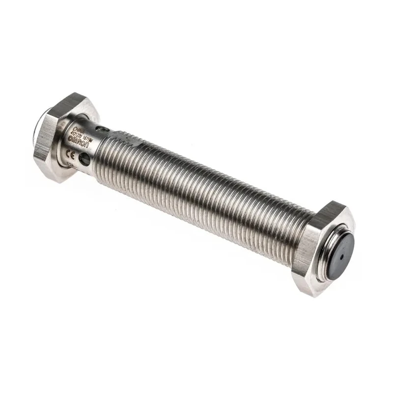 Omron Threaded Barrel Inductive Proximity Sensor M12 PNP 24V DC 4mm Detection 240V AC 200mA E2AS12LS04M1B1
