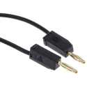 Staubli Connector Test Lead 10A, 30 V AC, 60 V DC, Black, 300 mm Lead Length 28.0039-030-21