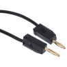 Staubli Connector Test Lead 10A, 30 V AC, 60 V DC, Black, 300 mm Lead Length 28.0039-030-21