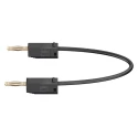 Staubli Connector Test Lead 10A, 30 V AC, 60 V DC, Black, 300 mm Lead Length 28.0039-030-21