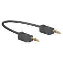 Staubli Connector Test Lead 10A, 30 V AC, 60 V DC, Black, 300 mm Lead Length 28.0039-030-21