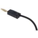 Staubli Connector Test Lead 10A, 30 V AC, 60 V DC, Black, 300 mm Lead Length 28.0039-030-21
