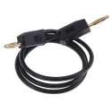 Staubli Connector Test Lead 10A, 30 V AC, 60 V DC, Black, 300 mm Lead Length 28.0039-030-21