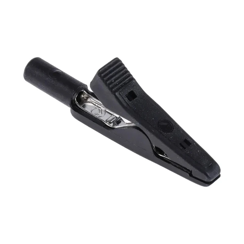 Hirschmann Test & Measurement Black Crocodile Clip Brass Contact 5A Insulated 930317800